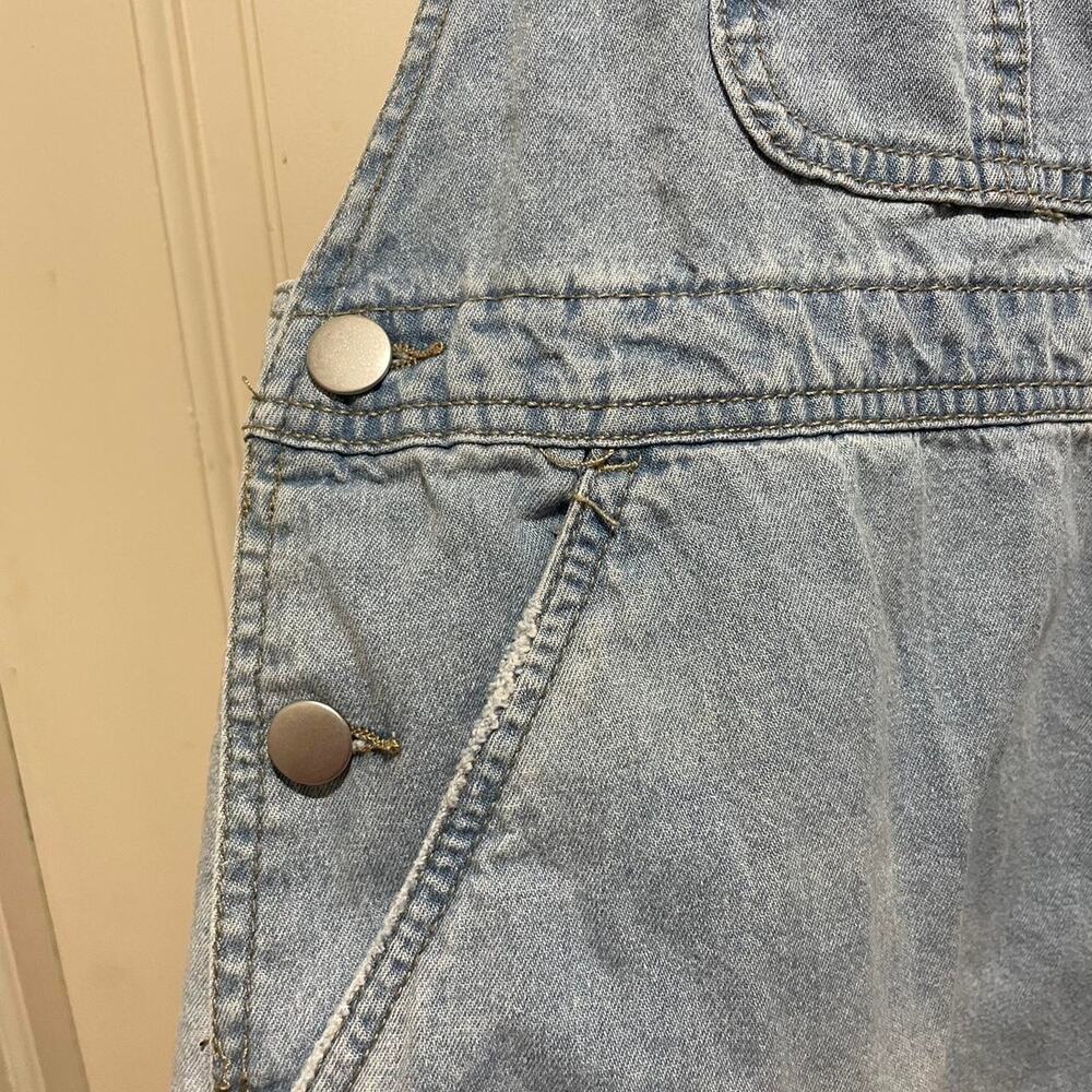 Blue denim overalls with adjustable - Picture 3 of 4